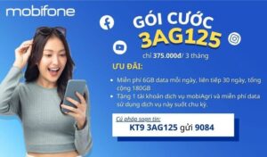 3AG125 Mobifone nhan 6GB moi ngay data tha ga luot mang cuc da